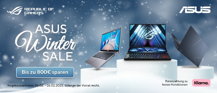 Erstklassige Notebooks💻 ab unglaublichen 199€ im ASUS Winter Sale🥶